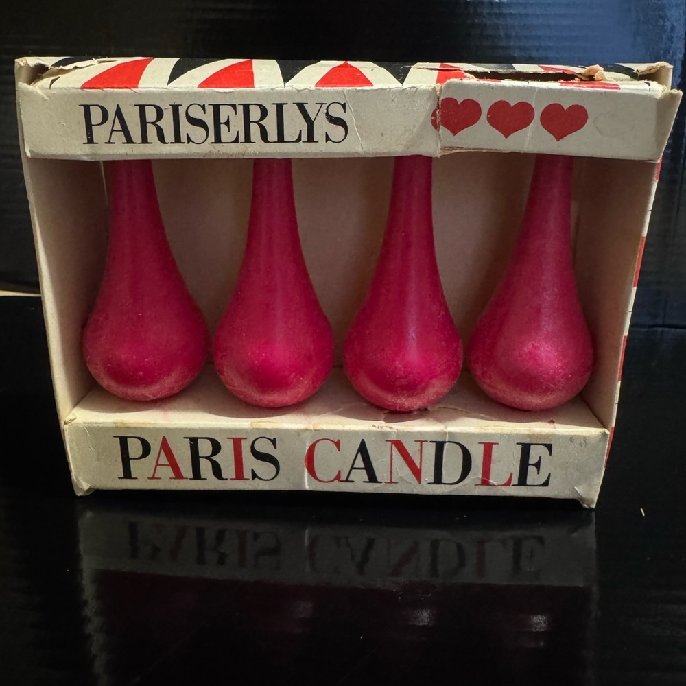 Pariserlys MCM Scandinavian design, teardrop or pear-shaped candles